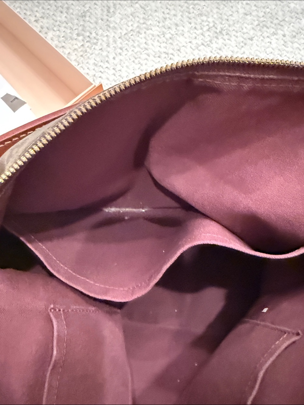 Louis Vuitton Berri MM MNG Monogram Canvas Shoulder Bag w Tan Leather Trim - Picture 7 of 16
